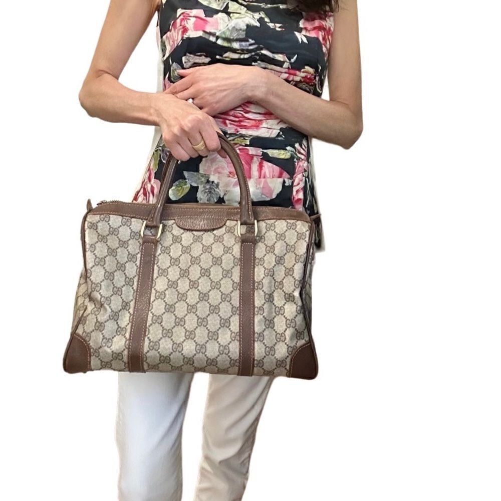 Gucci classic brown GG large Boston bag